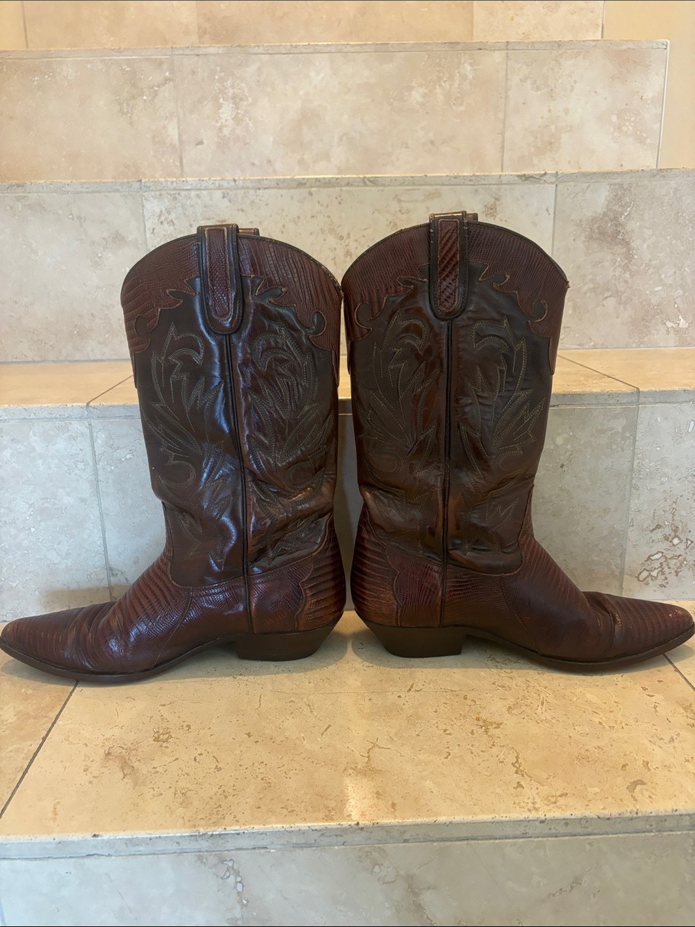 Vintage Brown Women's Simard & Voyer Western Cowboy Boots